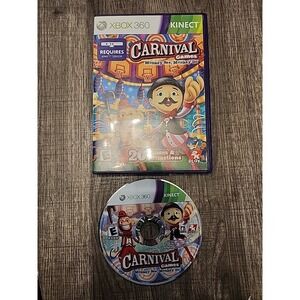 Carnival Games (Microsoft Xbox 360, 2011) Kinect includes manual